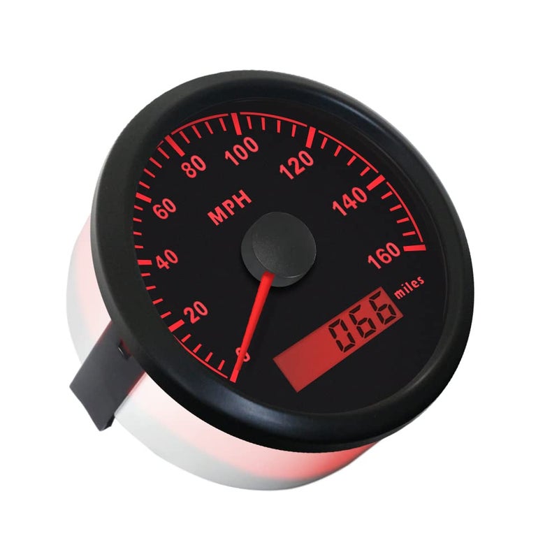 ELING Universal MPH GPS Speedometer Odometer Kit 160MPH Speed Gauge for Car Motorcycle Tractor Truck with Backlight 85mm 12V 24V Replacement Speedo - Image 2